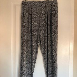 Black and White Printed Joggers - Express, small